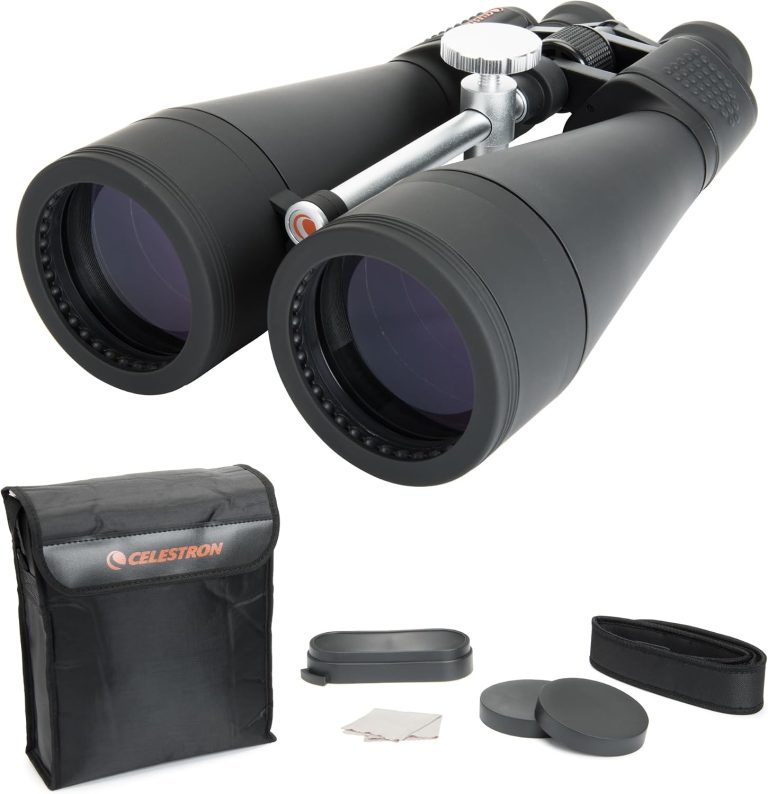 Celestron 71018 SkyMaster 20x80 mm, jumelles à prisme de Porro avec objectif multicouche, verre à prisme BaK-4 et étui de transport, noir