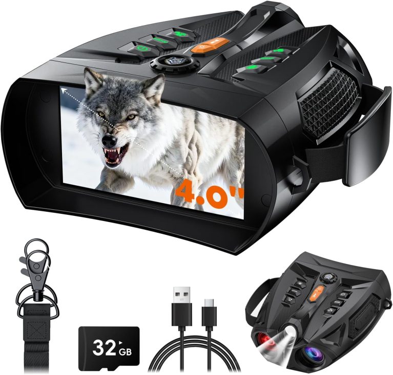 Lunettes de Vision Nocturne SKYBASIC, Zoom numérique 10x, écran HD 4 pouces, batterie 5000 mAh